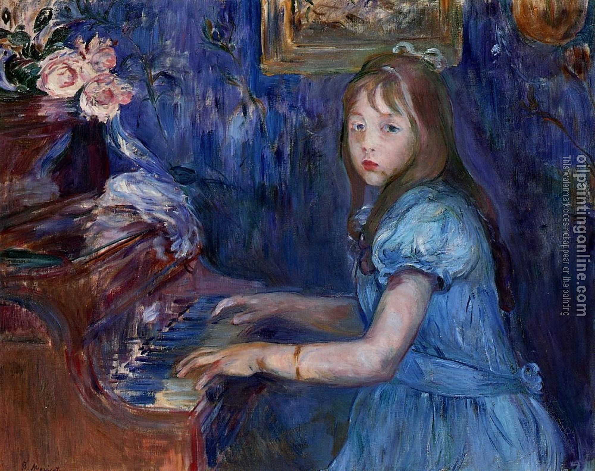 Morisot, Berthe - Lucie Leon at the Piano